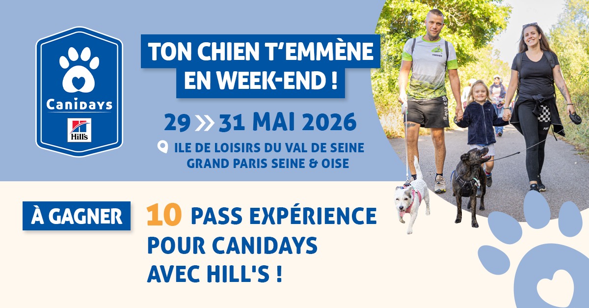 Jeu concours Canidays avec Hill's du 13 au 26 avril 2026