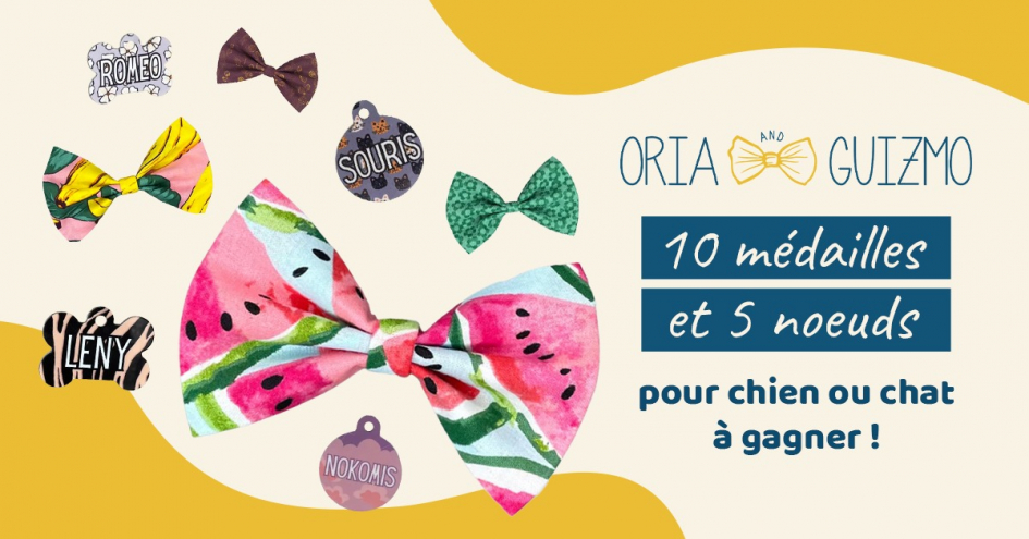 Jeu concours Oria & Guizmo du 17 ao&ucirc;t au 07 septembre 2026