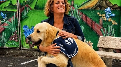 Illustration : Ce chien d&rsquo;assistance fait sa rentr&eacute;e au lyc&eacute;e apr&egrave;s avoir soutenu des &eacute;l&egrave;ves lors d&rsquo;&eacute;preuves du bac