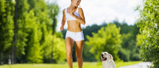 Illustration : "Pratiquer une activité physique avec son chien"