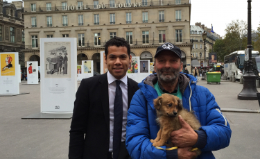 Illustration : "Le chien volé par l'association Cause Animale Nord rendu au SDF !"