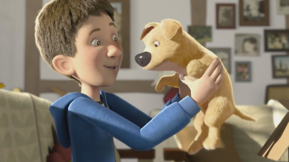 Illustration : "Découvrez « Le Cadeau », le court-métrage d’animation montrant un chien très spécial"
