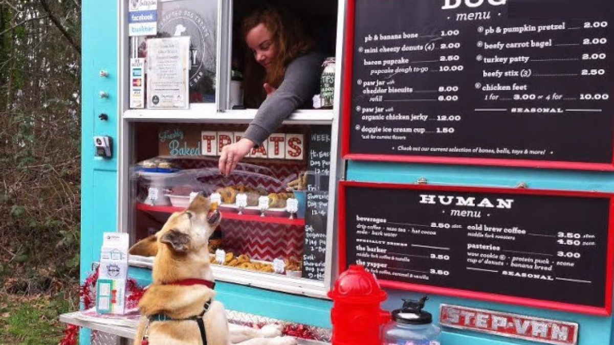 Illustration : "Etats-Unis : Un camion-restaurant pour les chiens ET leurs propriétaires"