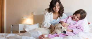 Illustration : "Dormir avec son chien"
