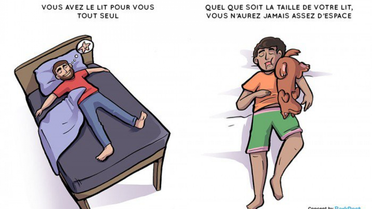 Illustration : "7 différences entre le quotidien des personnes qui aiment les chiens et celles qui en ont"