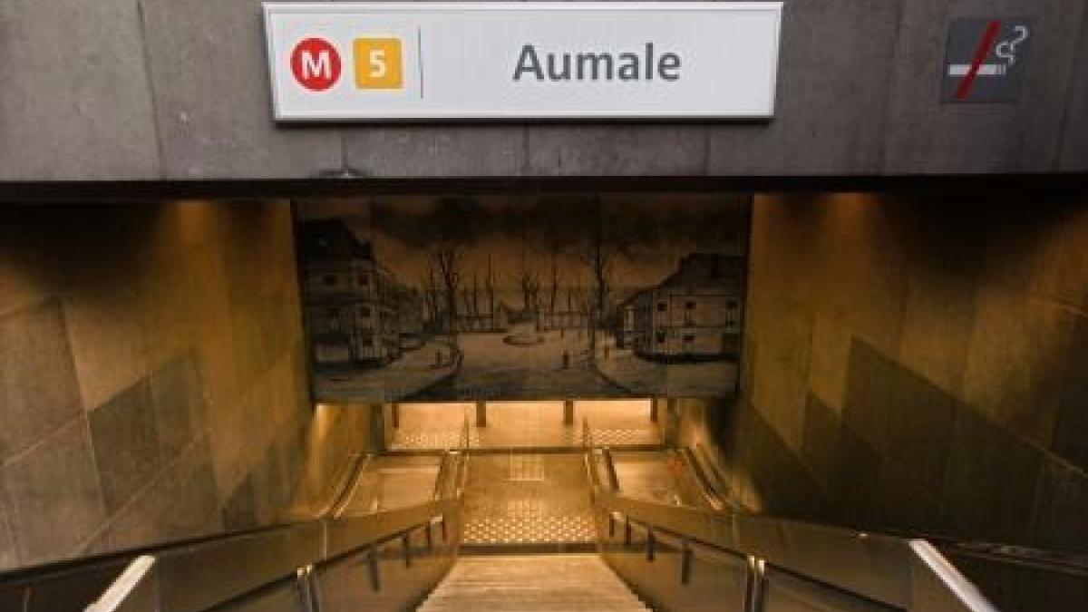 Illustration : "Belgique : Des policiers attaqués par un chien dans une station de métro à Anderlecht"