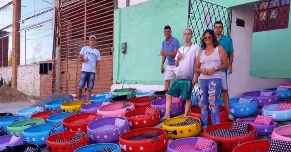 A 24 Ans Il Utilise Les Pneus Usages Pour Fabriquer Des Paniers Aux Chiens Et Chats Errants De La Ville