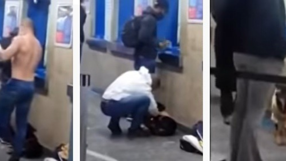 Illustration : "En larmes devant un chien errant frigorifié dans une gare de bus, ce jeune homme décide de lui offrir la chaleur de son maillot ! (Vidéo)"