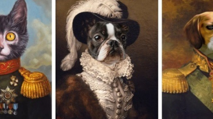 Illustration : Et si vous vous offriez un portrait de votre animal de compagnie façon toile de grand maître de la Renaissance ?