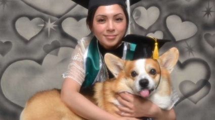 Illustration : Une étudiante met à l'honneur son Corgi qui l'a soutenue moralement pendant la pandémie