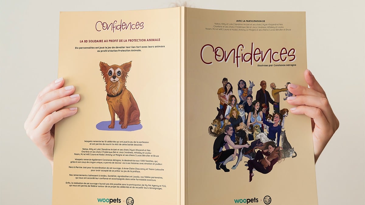 Illustration : "« Confidences », la BD solidaire qui plaira aux humains et aux animaux à Noël"