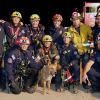 Illustration : Un chien aveugle tombé dans un trou de près de 5 mètres de profondeur sur un chantier de construction sauvé par les pompiers (vidéo)