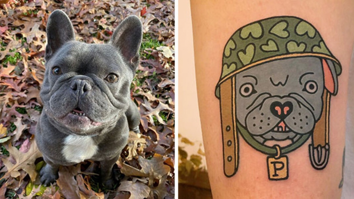 Illustration : "20 animaux de compagnie apparaissant dans des tatouages uniques en leur genre"