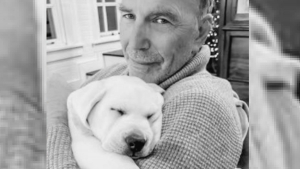 Illustration : L'acteur Kevin Costner est "déjà amoureux" de son adorable chiot qu'il présente à ses fans tout aussi conquis