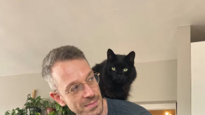 Illustration : Un chat errant refuse de quitter une femme qui lui a donné un peu d’attention dans la rue 