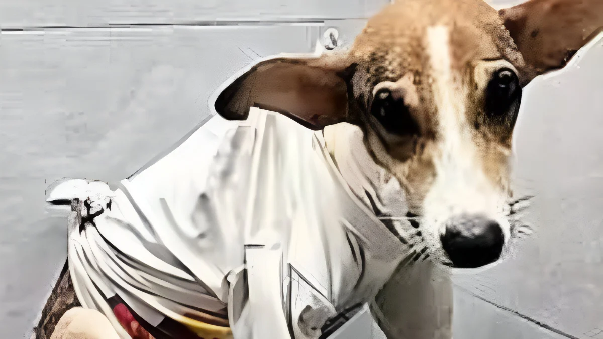 Illustration : "Cette chienne mère courage survit à une attaque de léopard et retourne aussitôt allaiter ses chiots malgré sa terrible blessure"