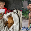 Illustration : Avec sa chienne d'assistance à ses côtés, ce garçon atteint d'autisme trouve enfin le courage de découvrir le monde