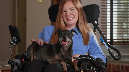 Illustration : Atteinte d&rsquo;une maladie grave, elle participe &agrave; un concours afin de pouvoir &agrave; nouveau promener son chien (vid&eacute;o)