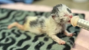 Illustration : Atteints de gelures et livrés à leur sort sur un quai de chargement, des chatons nouveau-nés font une rencontre qui change leur destin