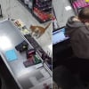 Illustration : Le rituel tendre et &eacute;mouvant d'un chat qui saute quotidiennement sur le comptoir pour &eacute;treindre le commer&ccedil;ant qui lui a offert l'hospitalit&eacute; (vid&eacute;o)