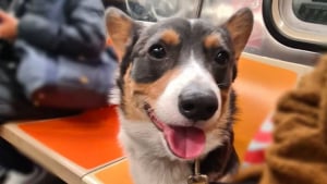 Illustration : 12 photos de chiens qui prennent le m&eacute;tro avec style