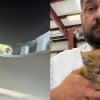 Illustration : Un sergent de police d&eacute;couvre un chaton coinc&eacute; dans le moteur d&rsquo;une voiture de patrouille et le sauve avant de l&rsquo;adopter