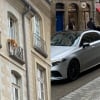 Illustration : A Rennes, un chien longtemps suspendu au 3e &eacute;tage finit par tomber mais sa chute est amortie par un drap tendu par des passants