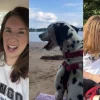 Illustration : Elle renonce &agrave; aller &agrave; la plage pour sauver un Dalmatien errant &eacute;puis&eacute; par la chaleur et en faire son meilleur ami (vid&eacute;o)