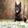 Illustration : Tr&egrave;s amoureuse d'un Berger Allemand cette chienne Malinois joue avec lui de mani&egrave;re maladroite et tr&egrave;s muscl&eacute;e (vid&eacute;o)