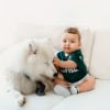 Illustration : Impliqu&eacute;e depuis la naissance, cette chienne devient tr&egrave;s protectrice avec le nouveau b&eacute;b&eacute; de la famille (vid&eacute;o)