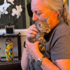 Illustration : Veuve et se sentant seule, elle se prend d'affection pour ce chaton tomb&eacute; dans de la colle industrielle