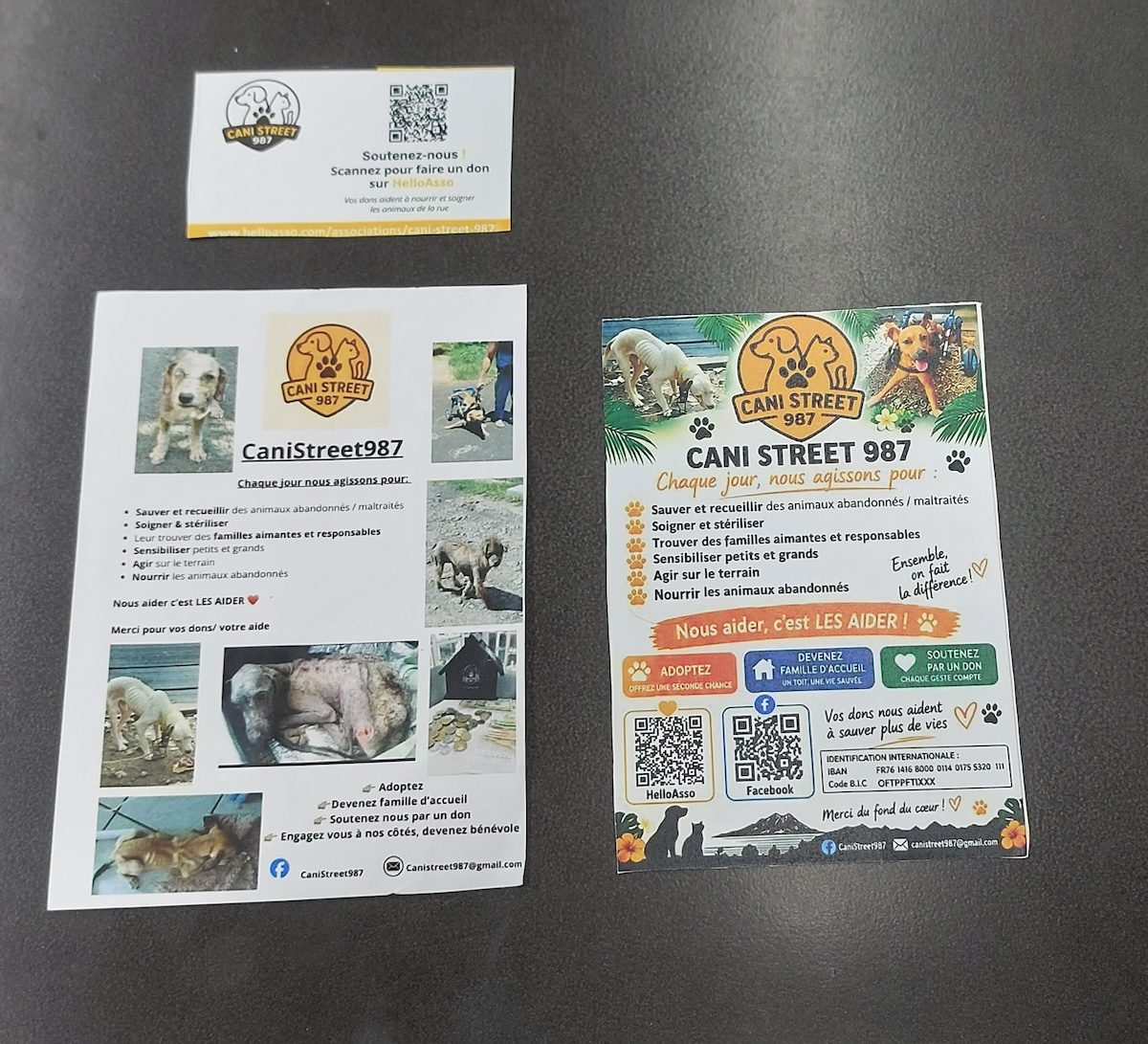 Les affiches d'une association