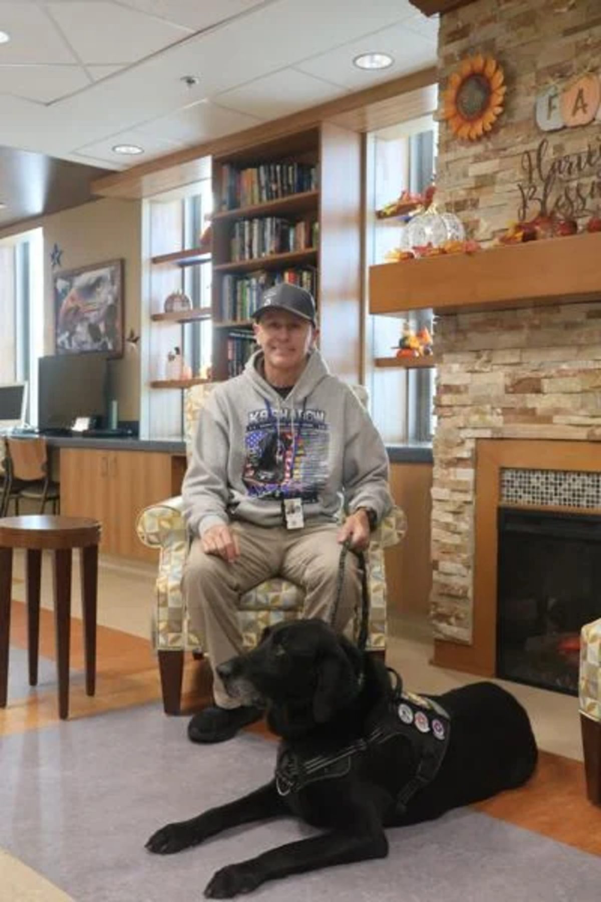 Shadow et son maître Chuck McWilliams