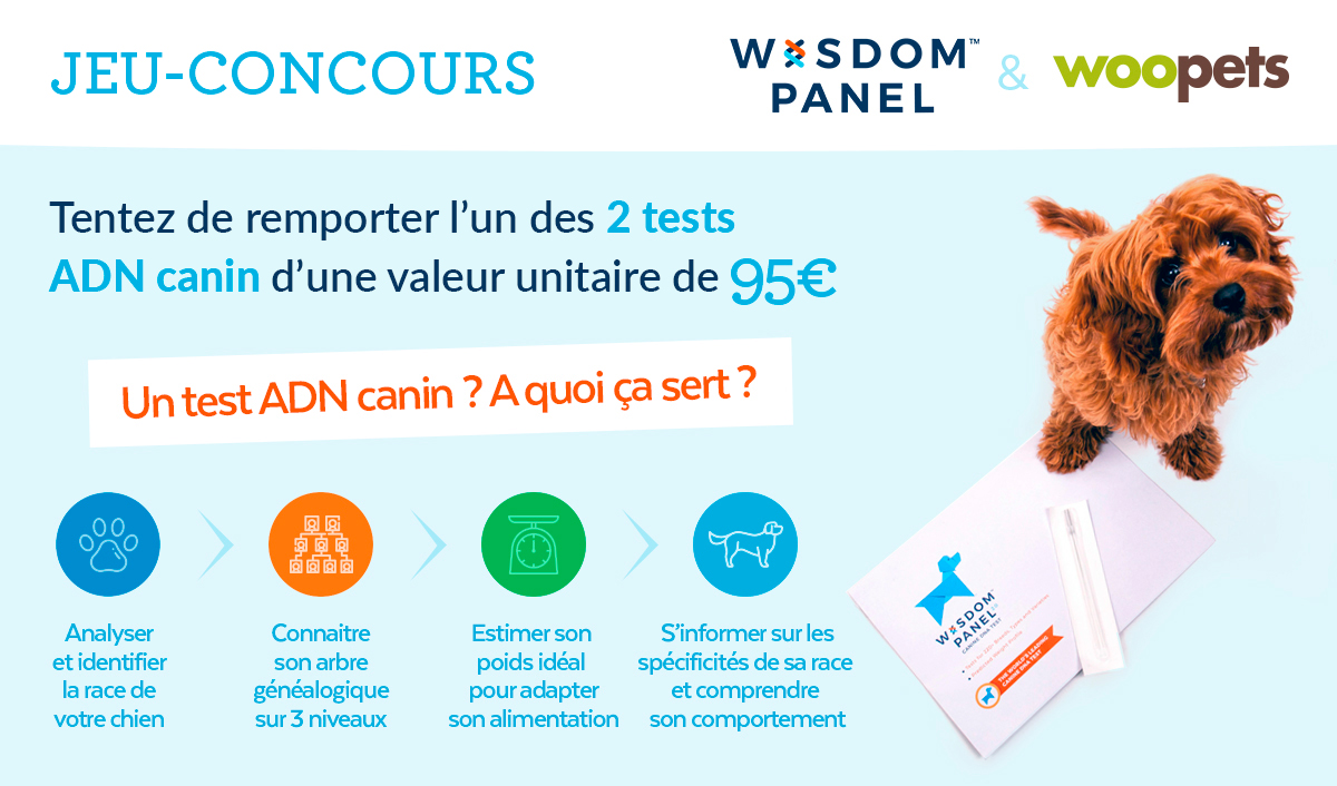 Jeu concours Wisdom Panel du 17 février au 01 mars 2020