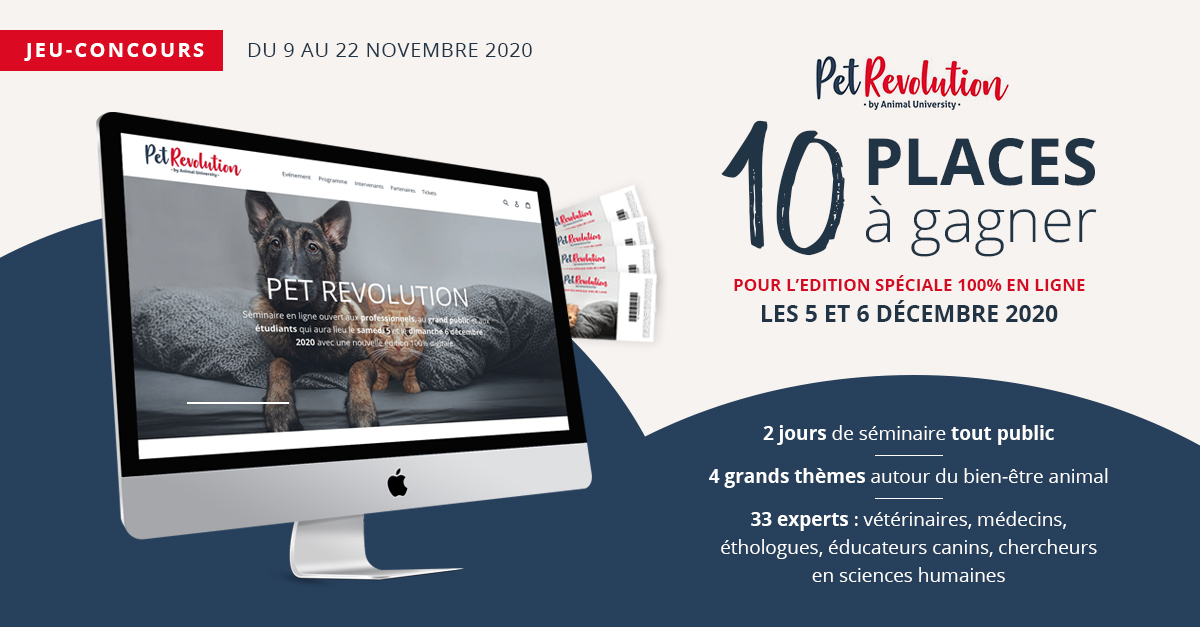 Jeu concours Pet Revolution du 9 au 22 novembre 2020