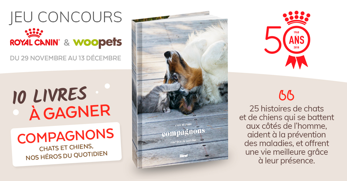 Jeu concours Royal Canin du 29 novembre au 13 décembre 2018