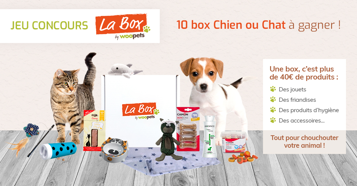 Jeu concours La Box by Woopets du 16 au 23 janvier 2019