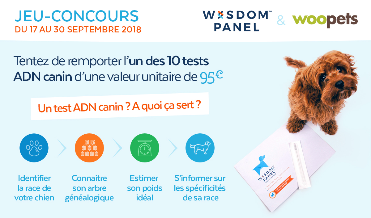 Jeu concours Wisdom Panel du 17 au 30 septembre 2018